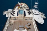 DOLCE FAR NIENTE - View From Top Deck Looking Aft